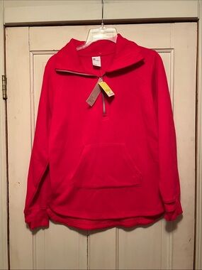 all in motion Bright Red Half Zip Pullover Sweatshirt